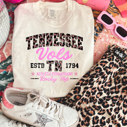 Leopard Tennessee DTF Transfer