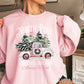 North Pole Christmas Tree Farm White Ink  DTF Transfer