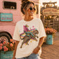 Leopard Cowboy Western Comfort Color Graphic Tee