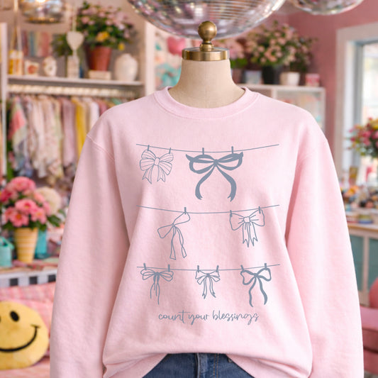 Count Your Blessings (Gray)  DTF Transfer