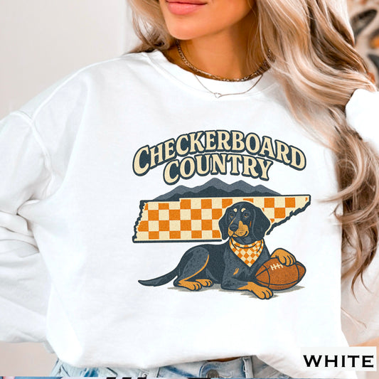 Checkerboard Country DTF Transfer