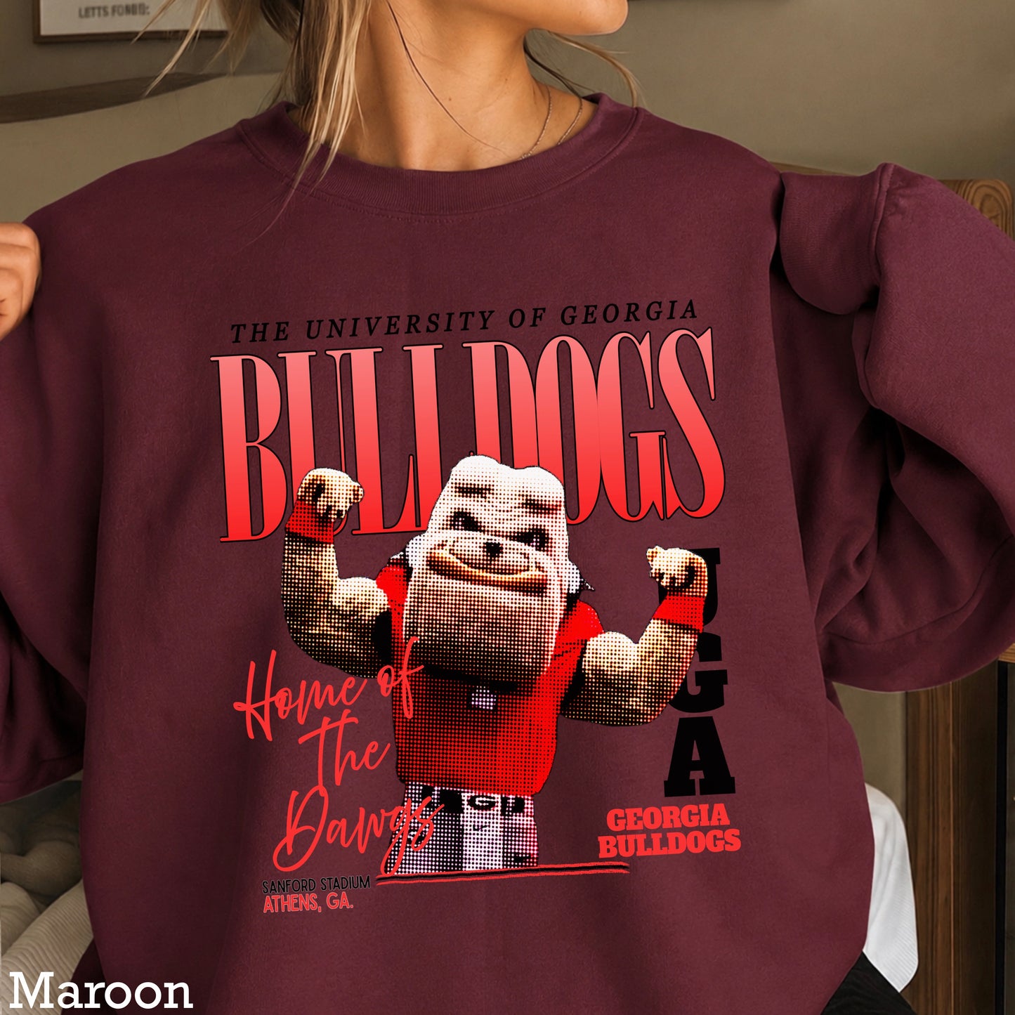 Vintage Red & Black Flex Crewneck Sweatshirt