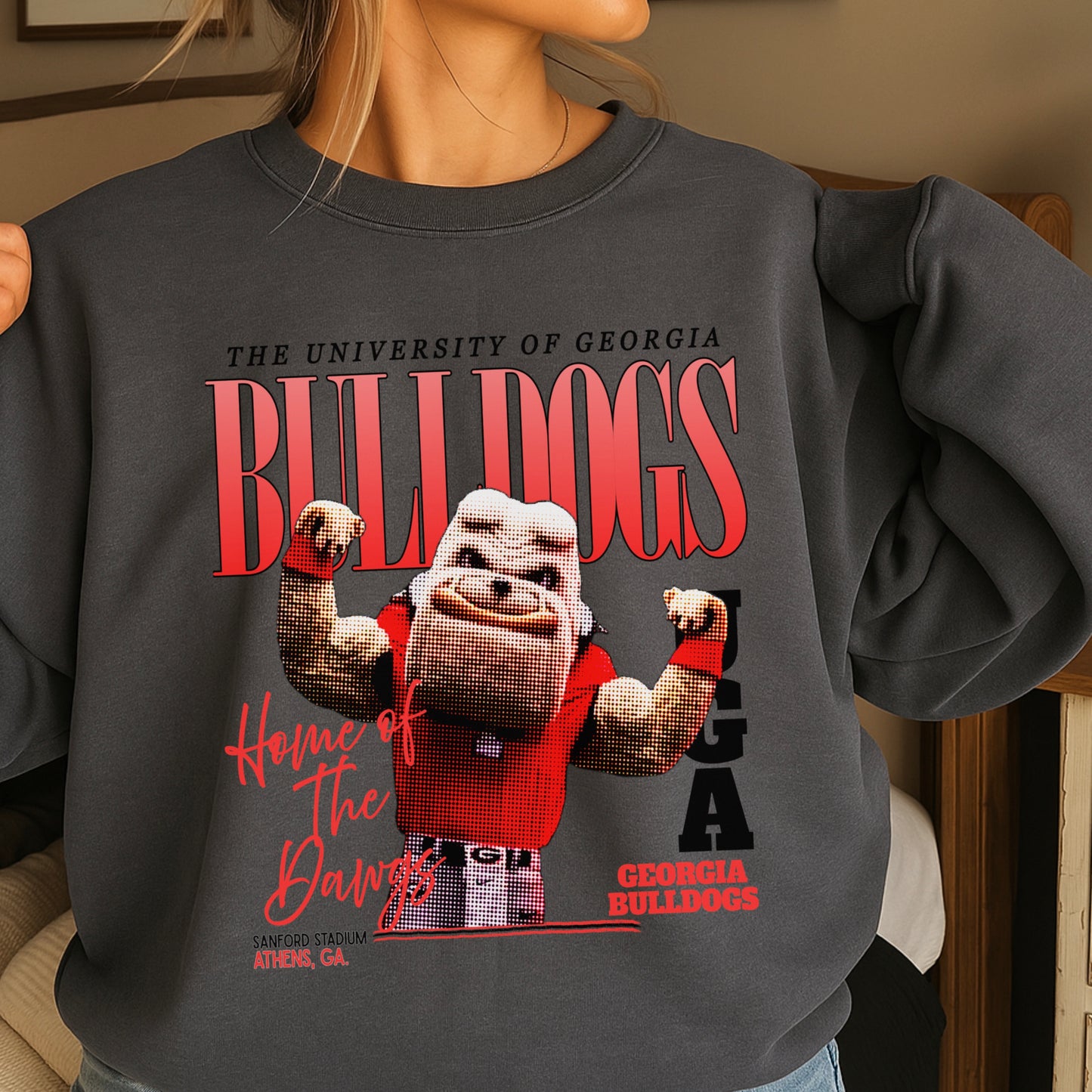 Vintage Red & Black Flex Crewneck Sweatshirt