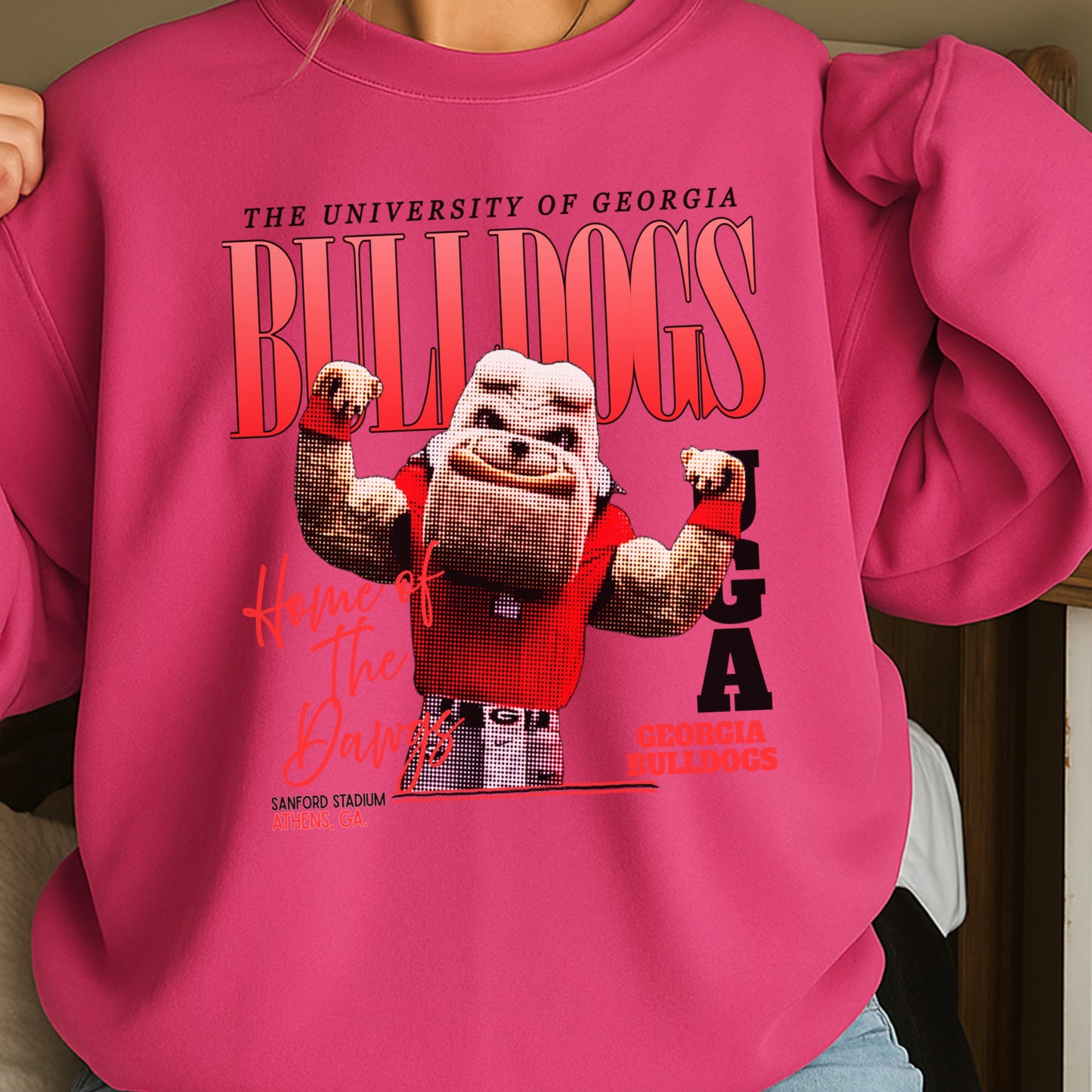 Vintage Red & Black Flex Crewneck Sweatshirt