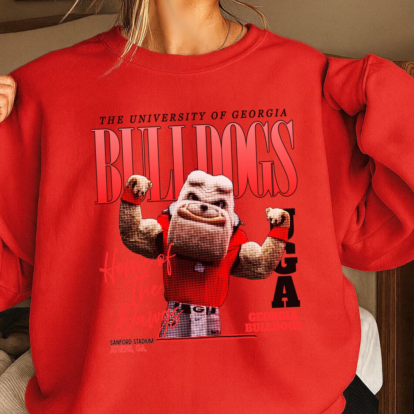 Vintage Red & Black Flex Crewneck Sweatshirt