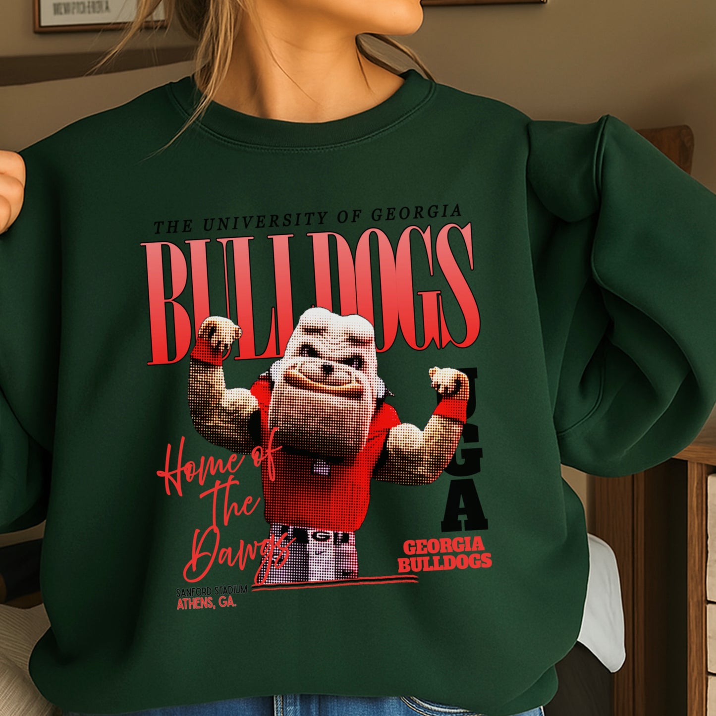 Vintage Red & Black Flex Crewneck Sweatshirt