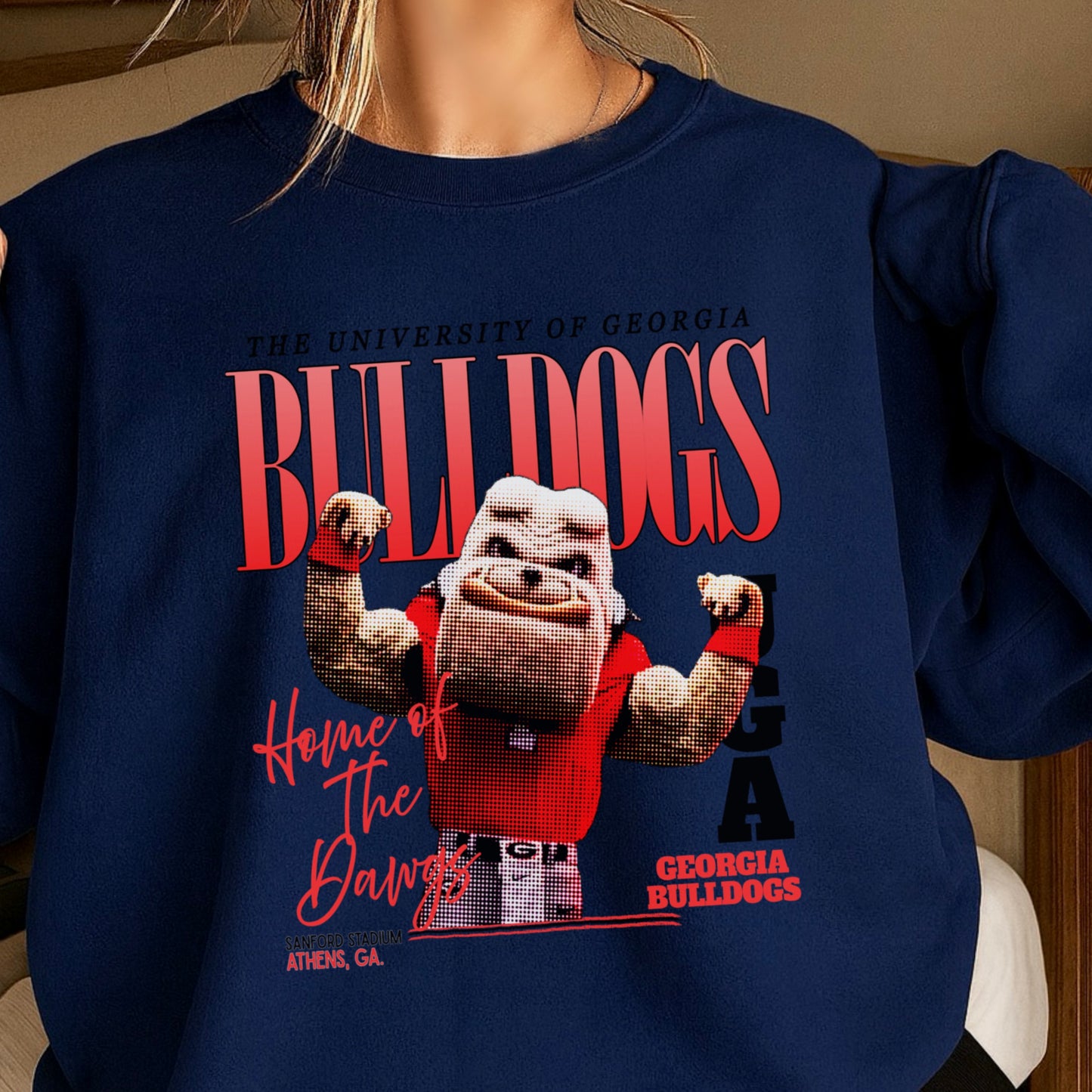 Vintage Red & Black Flex Crewneck Sweatshirt