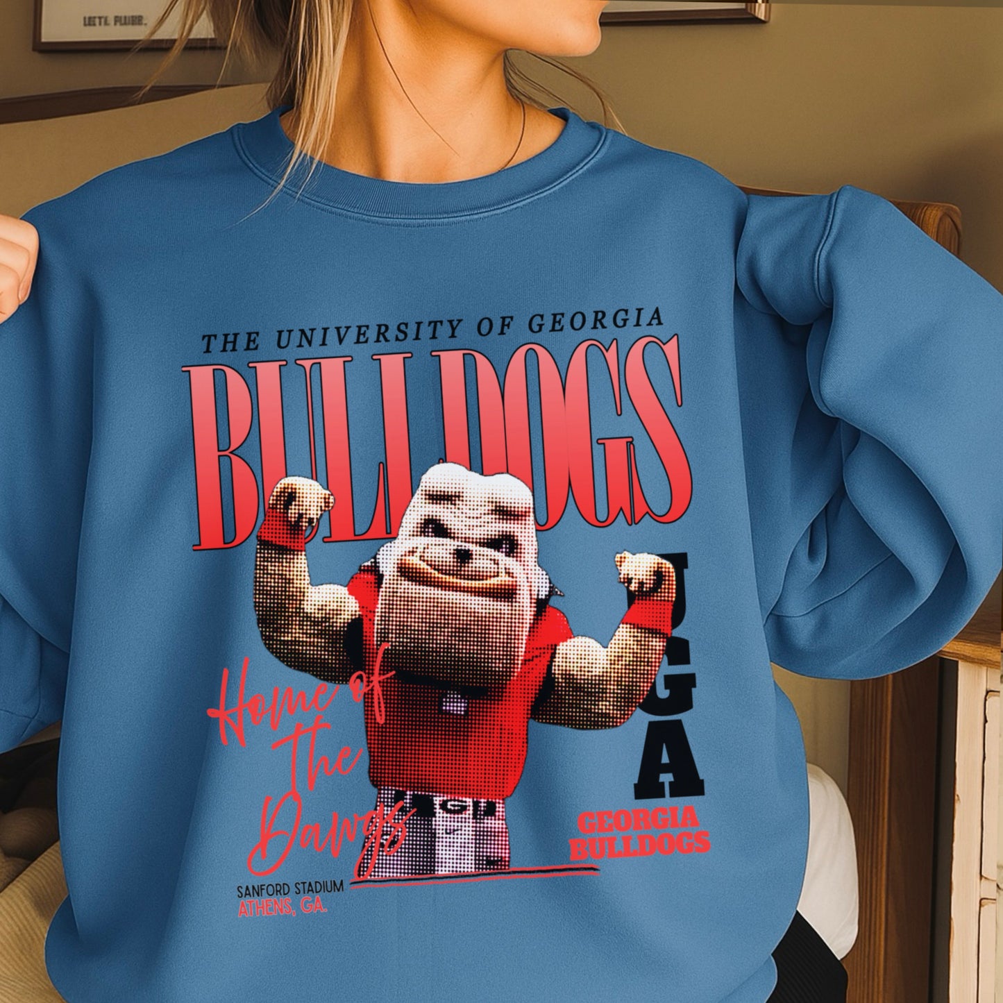 Vintage Red & Black Flex Crewneck Sweatshirt