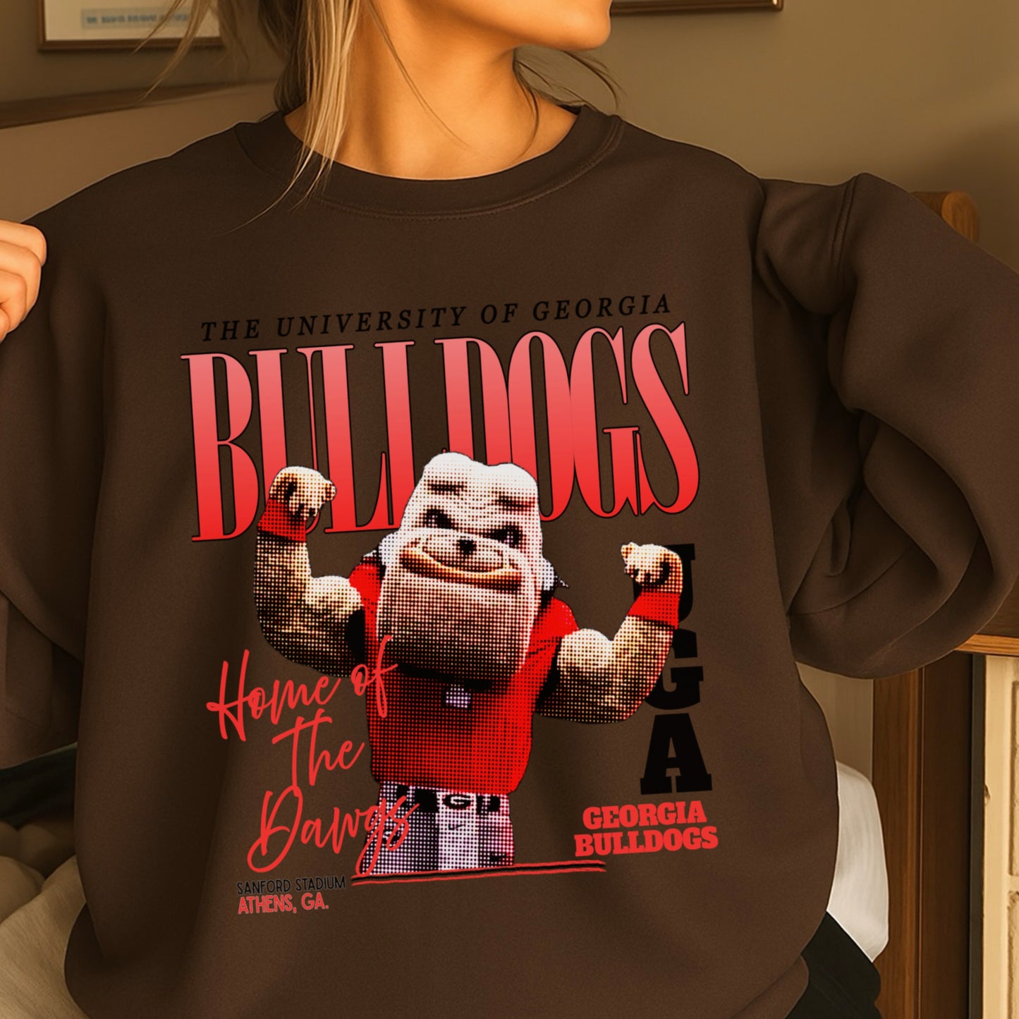 Vintage Red & Black Flex Crewneck Sweatshirt