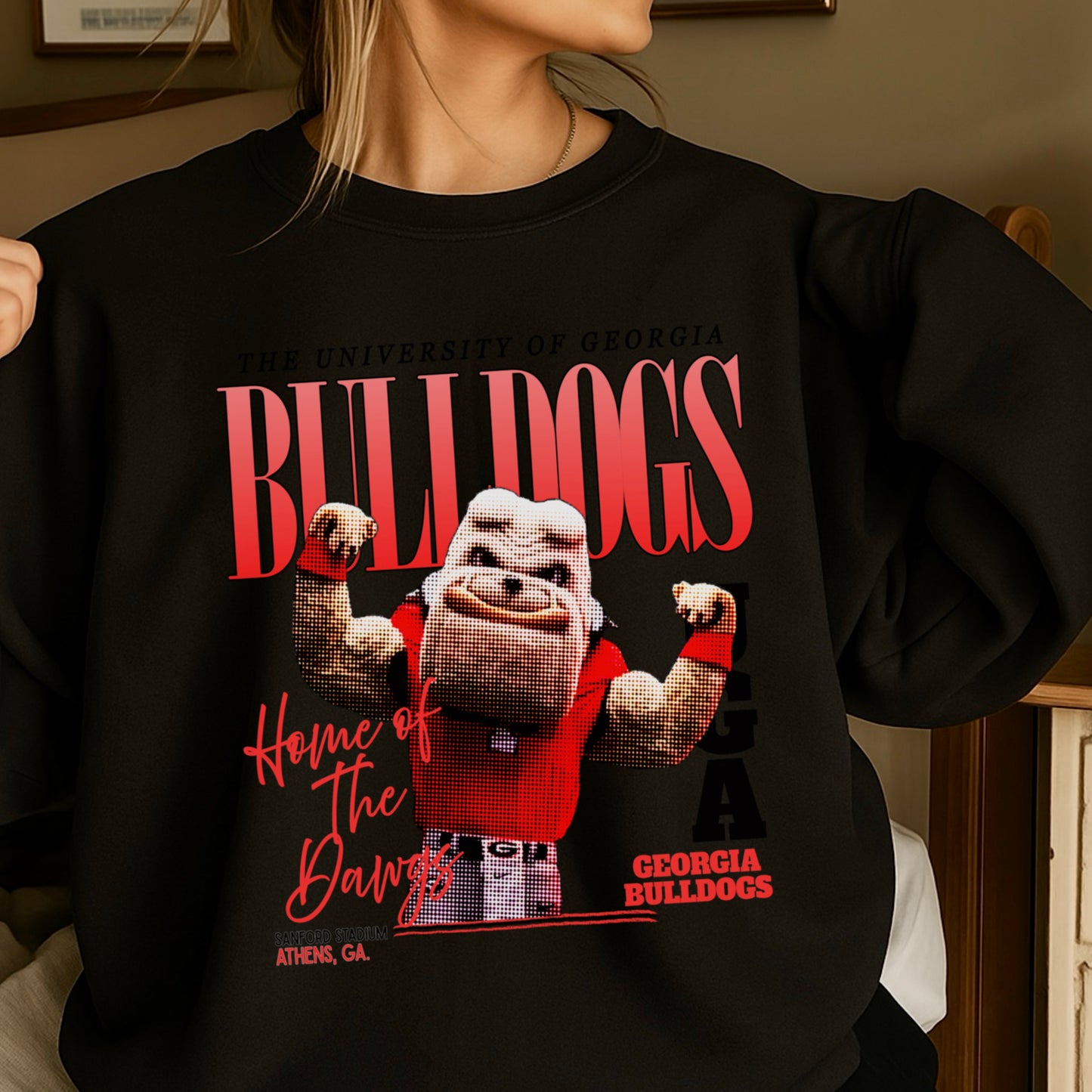 Vintage Red & Black Flex Crewneck Sweatshirt