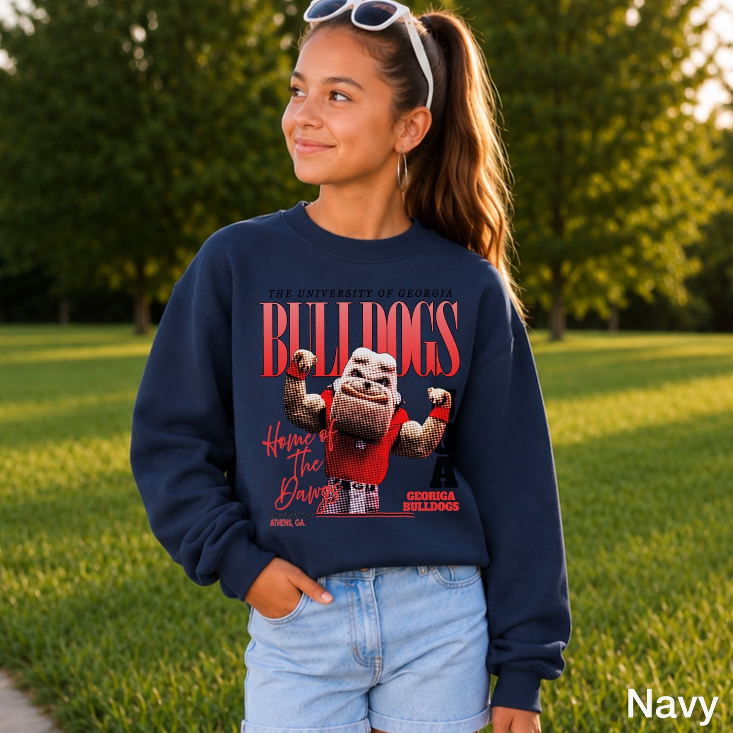 Vintage Red & Black Flex Youth Crewneck Sweatshirt