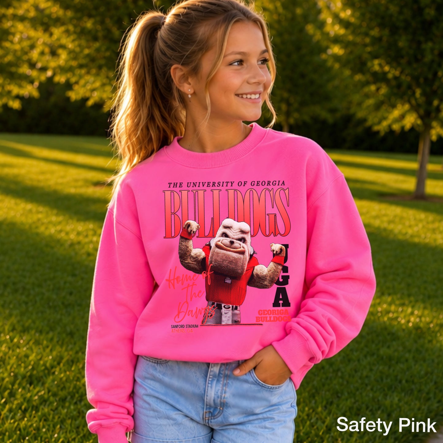 Vintage Red & Black Flex Youth Crewneck Sweatshirt