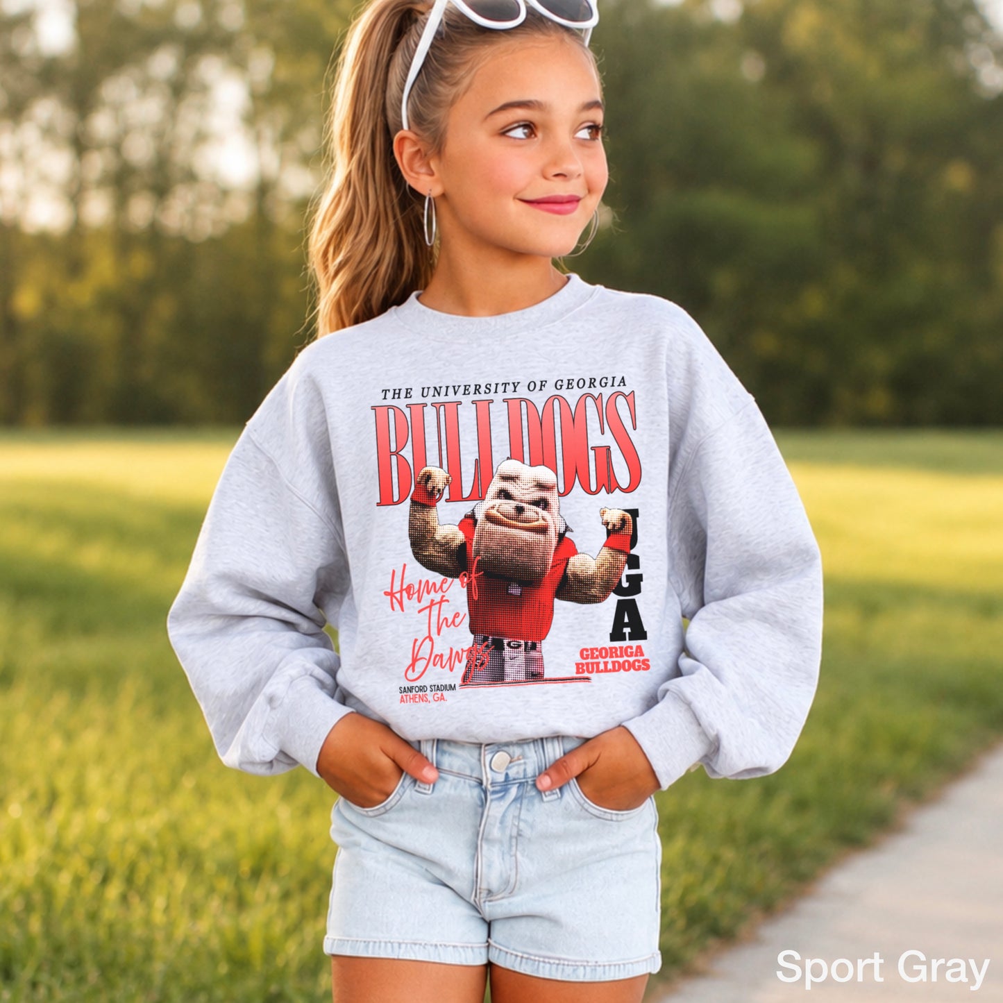 Vintage Red & Black Flex Youth Crewneck Sweatshirt