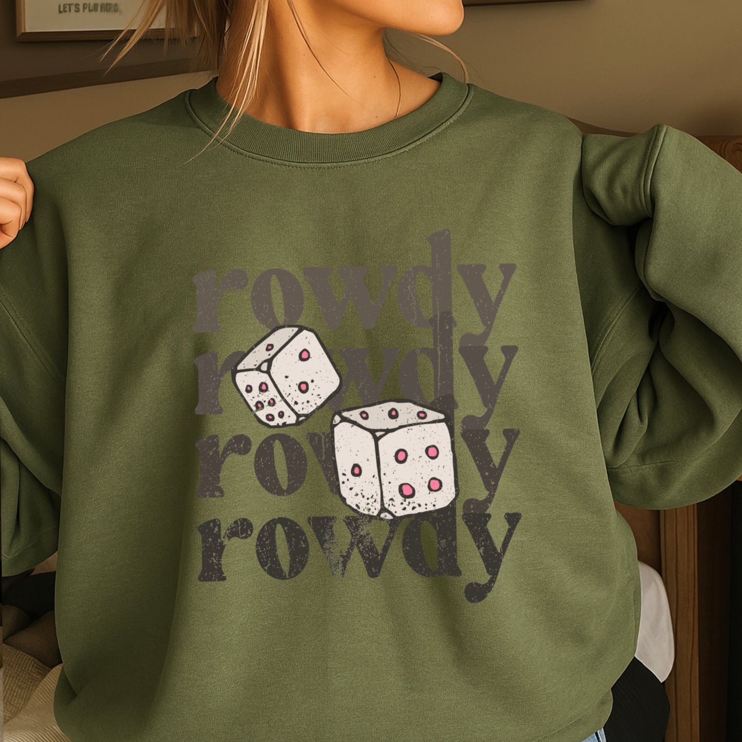 Rowdy Dice Crewneck Sweatshirt