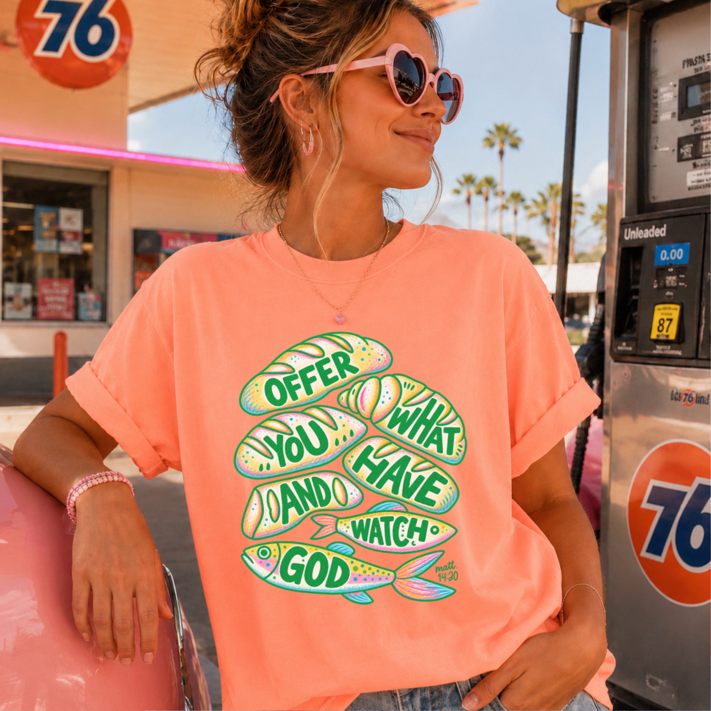 Offer What You Have And Watch God Comfort Color Graphic Tee