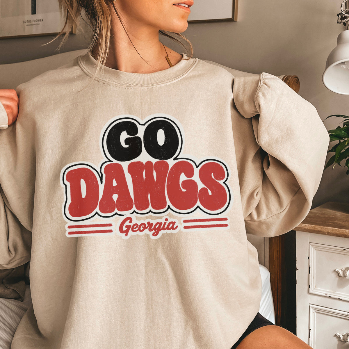 Go Red & Black Crewneck Sweatshirt