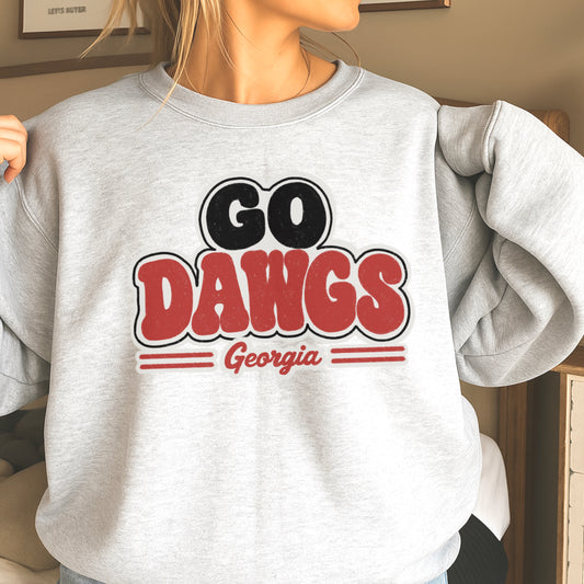 Go Red & Black Crewneck Sweatshirt