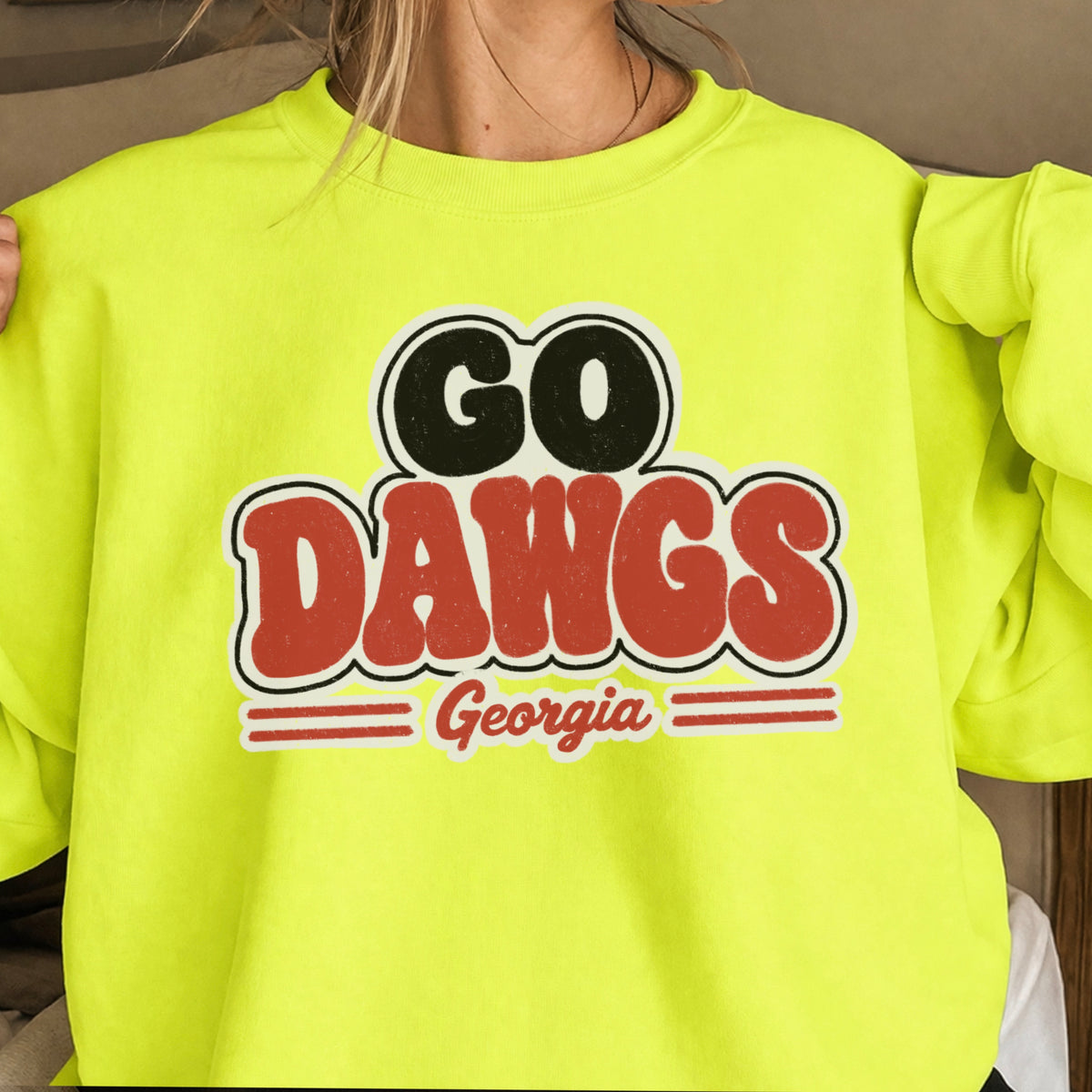 Go Red & Black Crewneck Sweatshirt