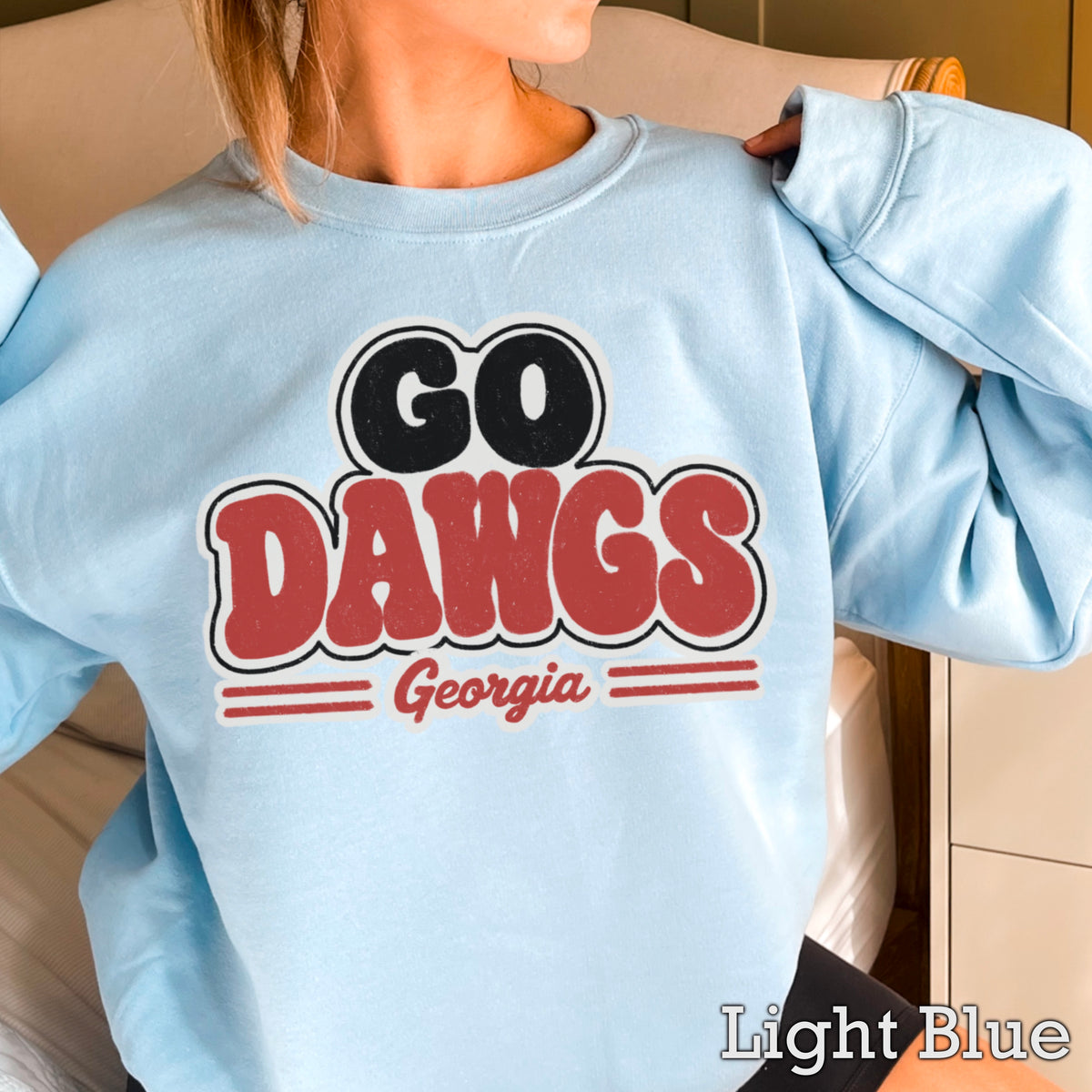 Go Red & Black Crewneck Sweatshirt