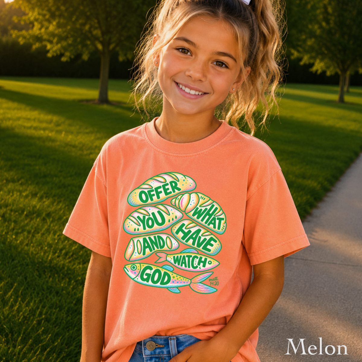 Offer What You Have And Watch God Youth Comfort Color T-Shirt