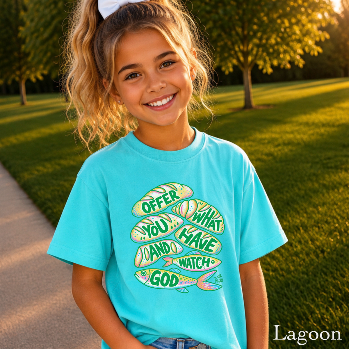 Offer What You Have And Watch God Youth Comfort Color T-Shirt