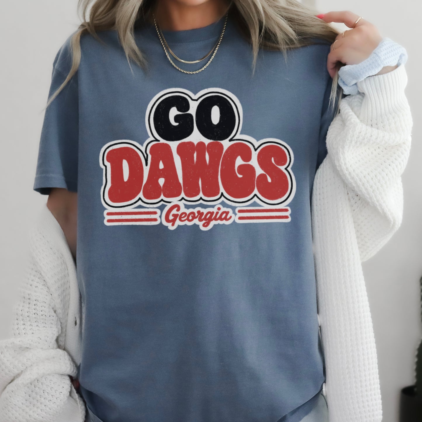 Go Red & Black  Comfort Color Graphic Tee