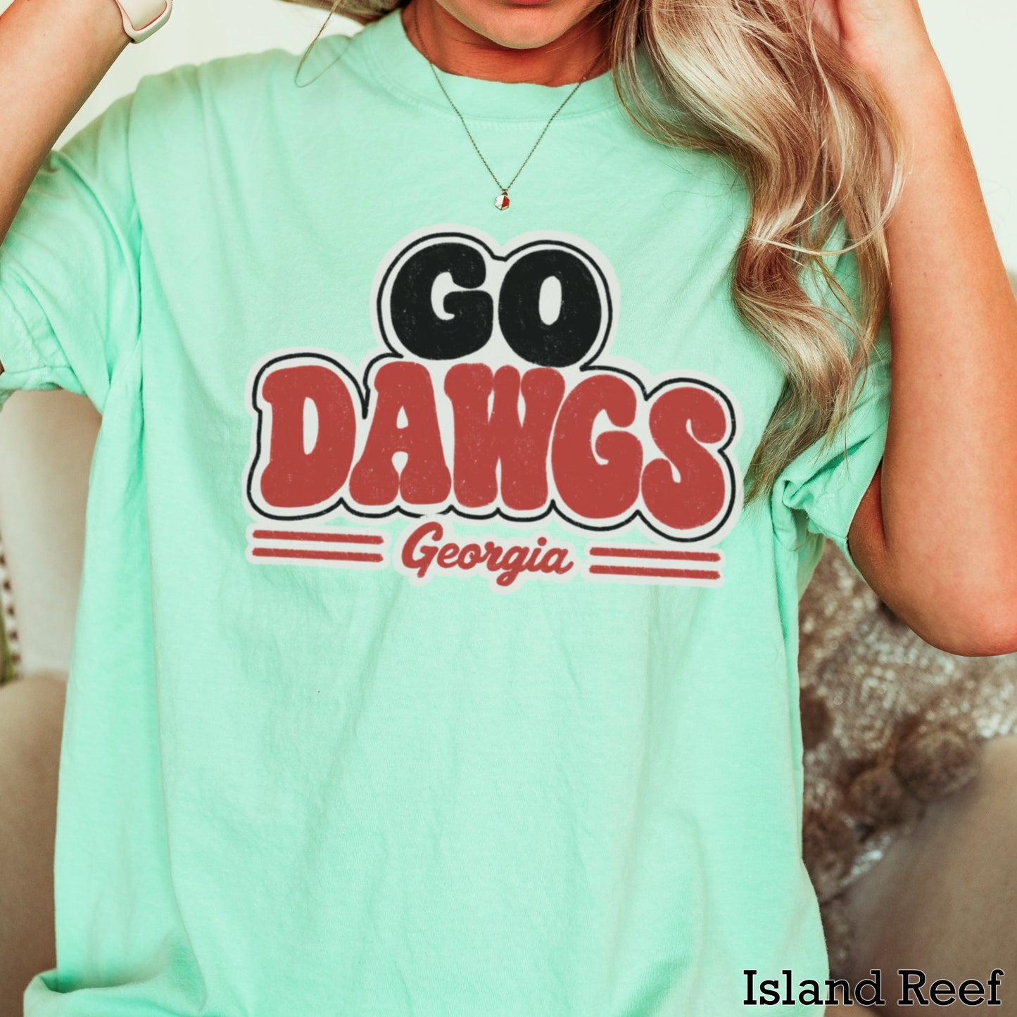 Go Red & Black  Comfort Color Graphic Tee
