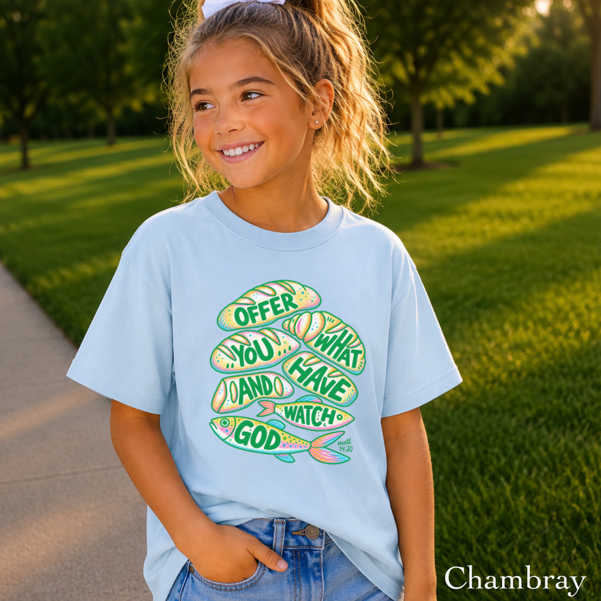 Offer What You Have And Watch God Youth Comfort Color T-Shirt