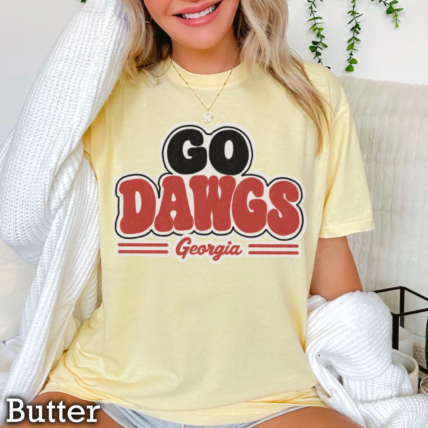 Go Red & Black  Comfort Color Graphic Tee