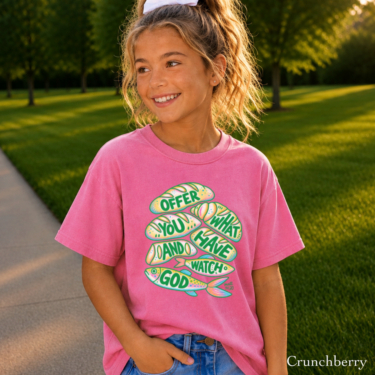Offer What You Have And Watch God Youth Comfort Color T-Shirt