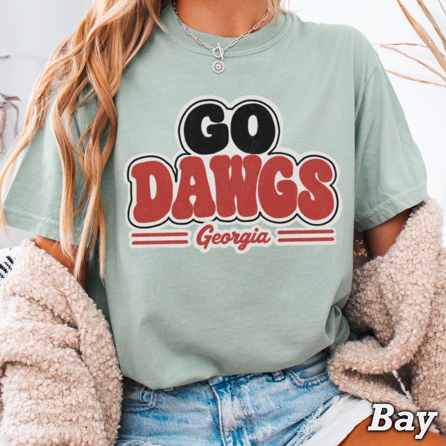 Go Red & Black  Comfort Color Graphic Tee