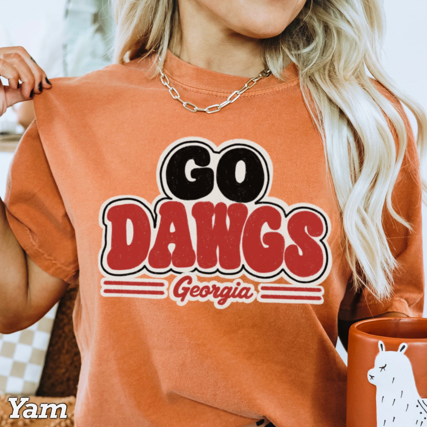 Go Red & Black  Comfort Color Graphic Tee