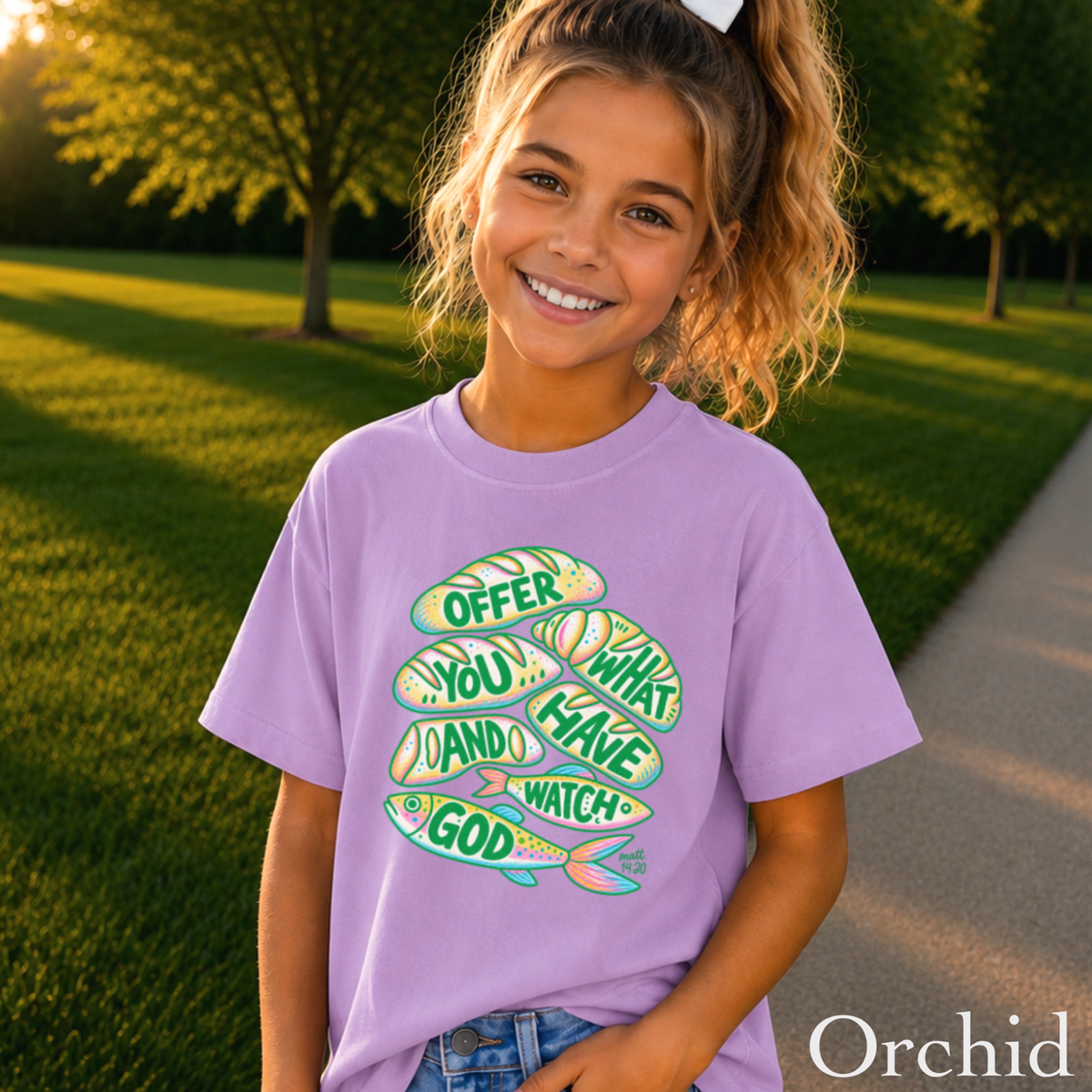 Offer What You Have And Watch God Youth Comfort Color T-Shirt