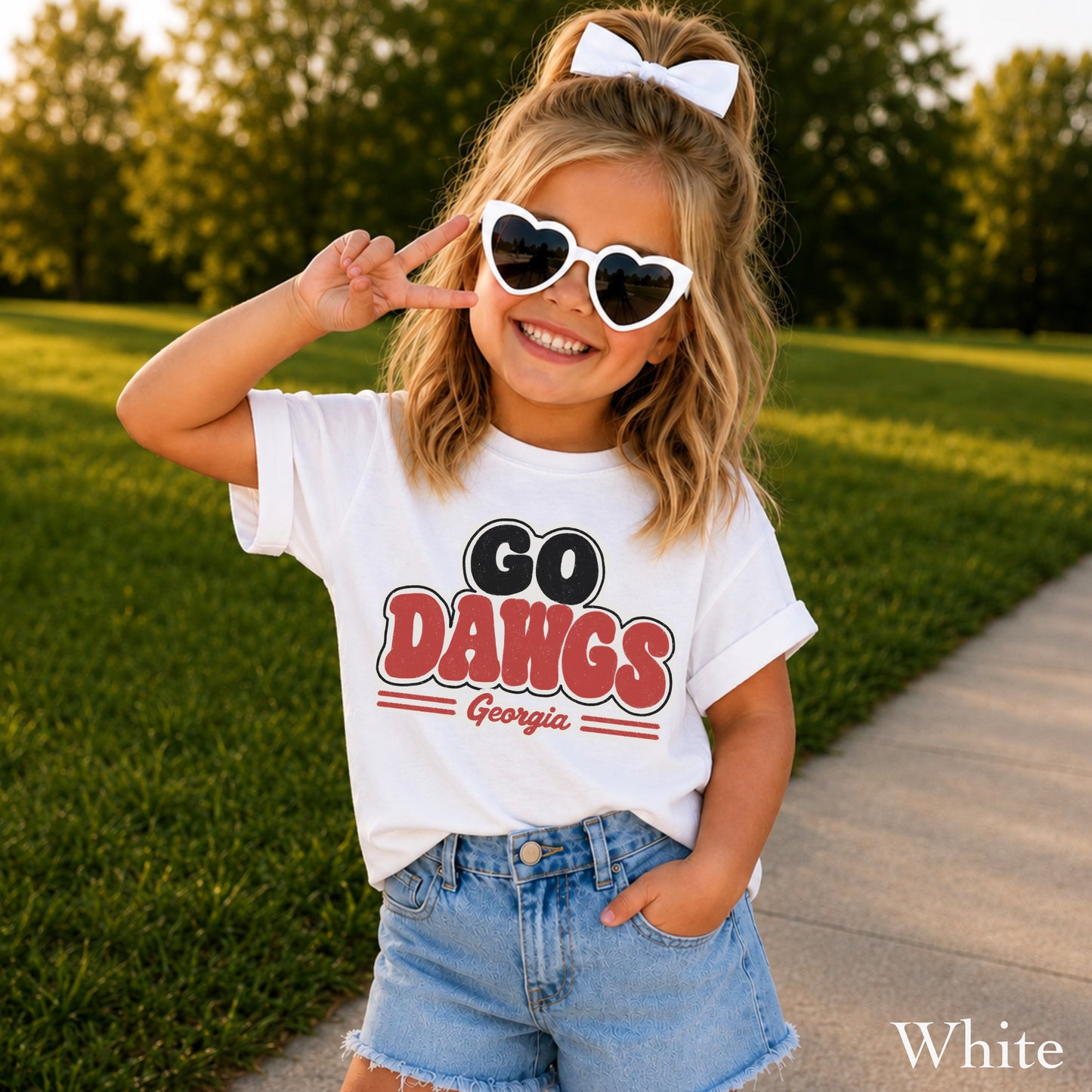 Go Red & Black Youth Comfort Color T-Shirt