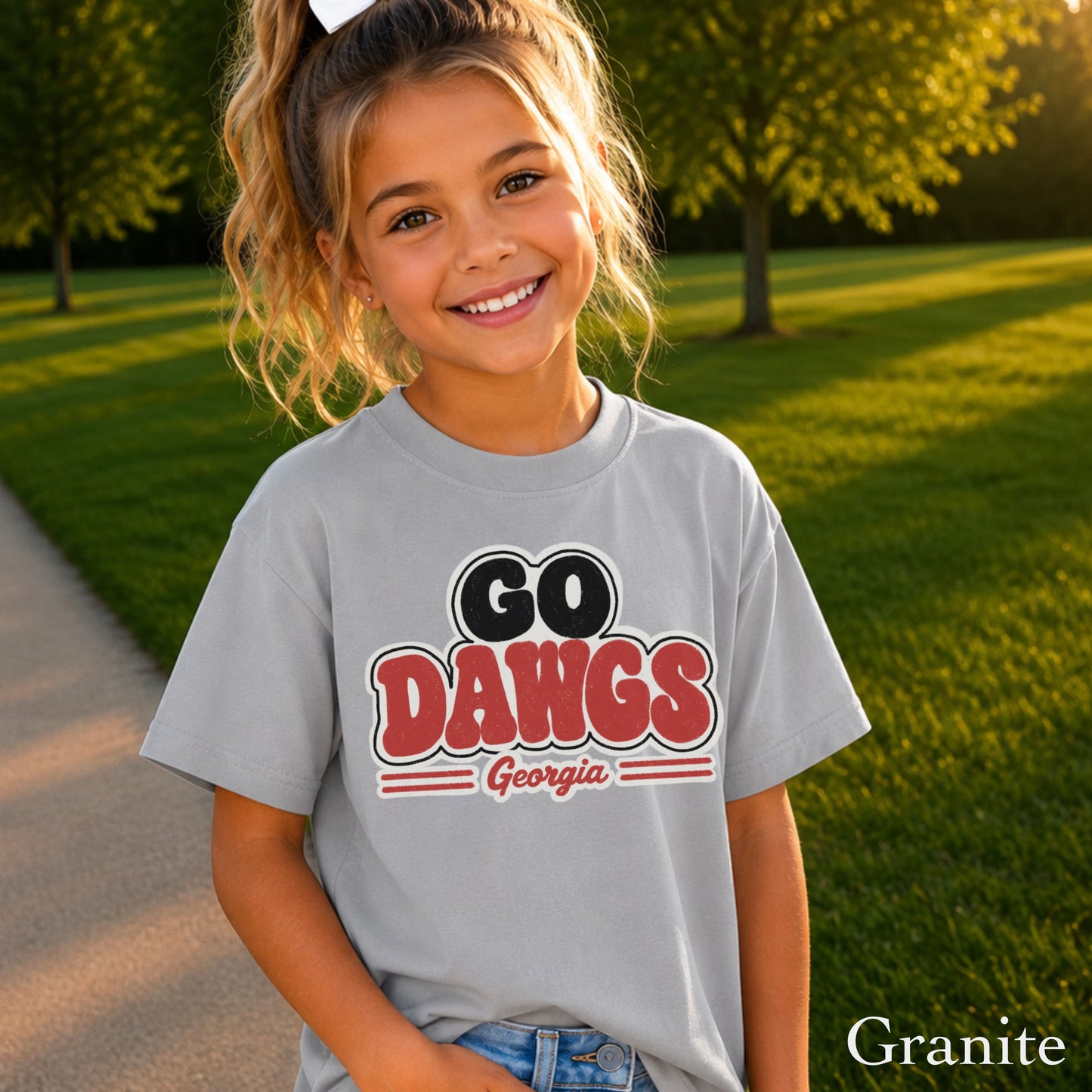 Go Red & Black Youth Comfort Color T-Shirt