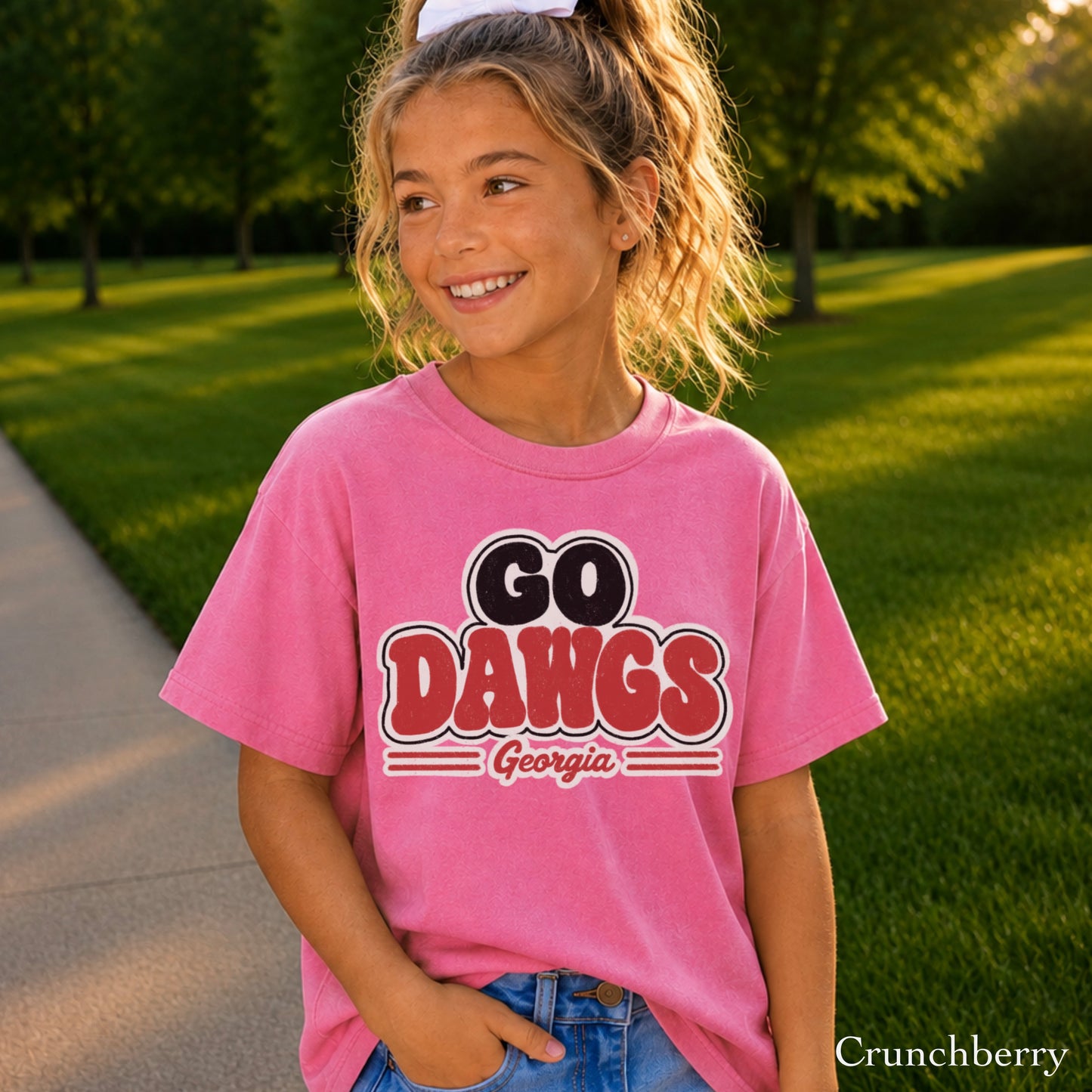 Go Red & Black Youth Comfort Color T-Shirt