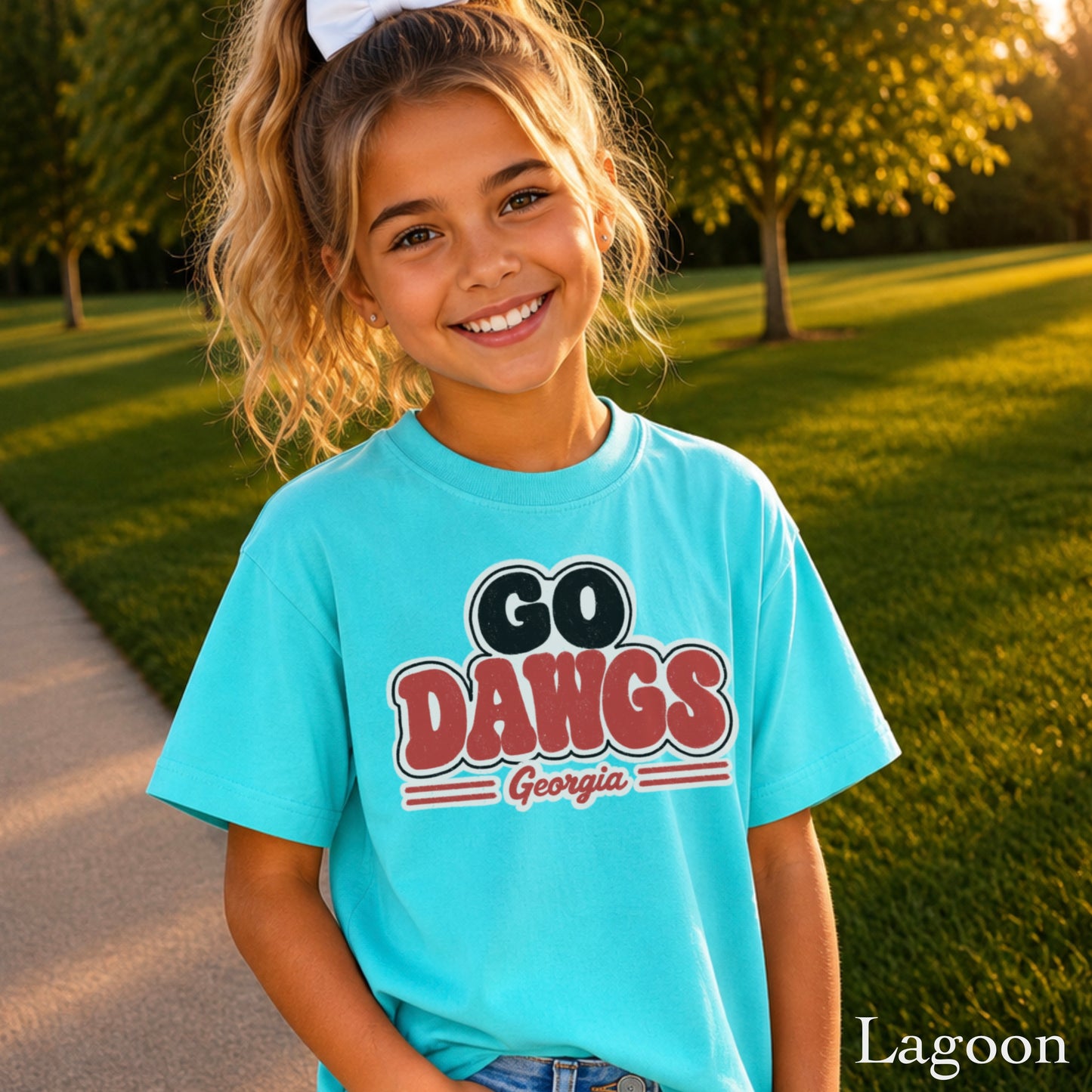 Go Red & Black Youth Comfort Color T-Shirt