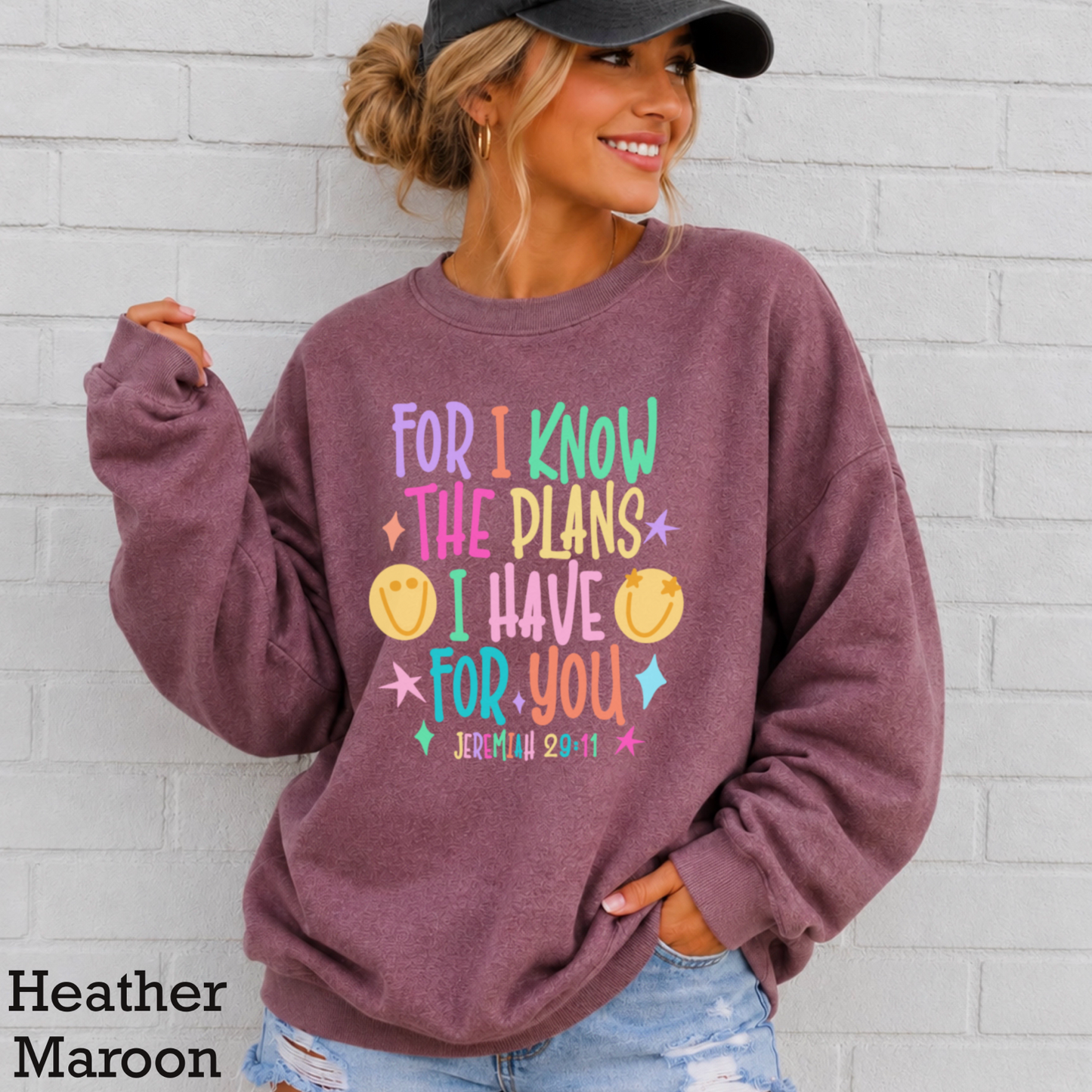 For I Know The Plans I Have For You Crewneck Sweatshirt