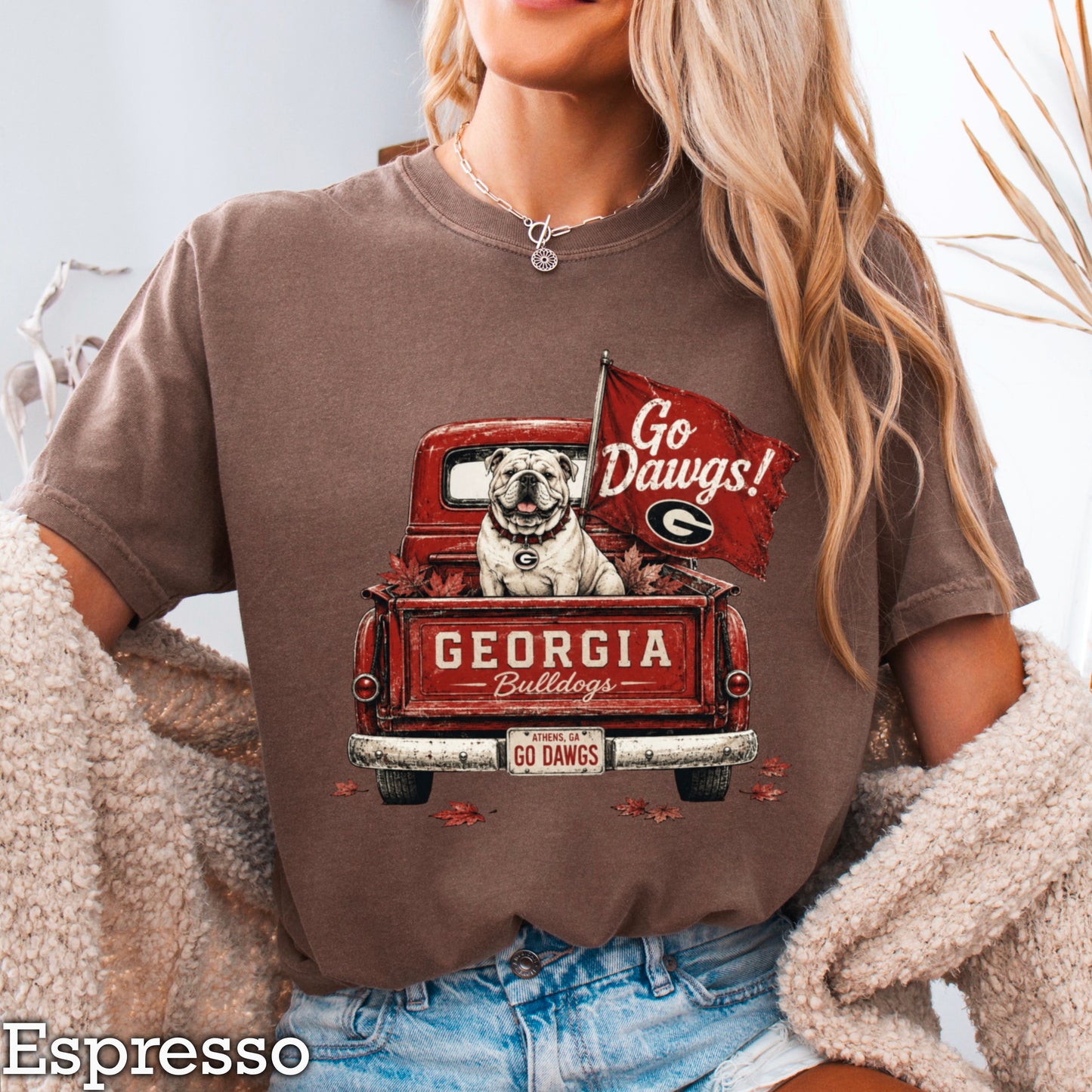 Red & Black Pickup Truck Comfort Color Graphic Tee