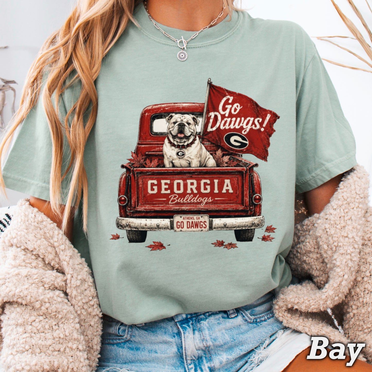 Red & Black Pickup Truck Comfort Color Graphic Tee