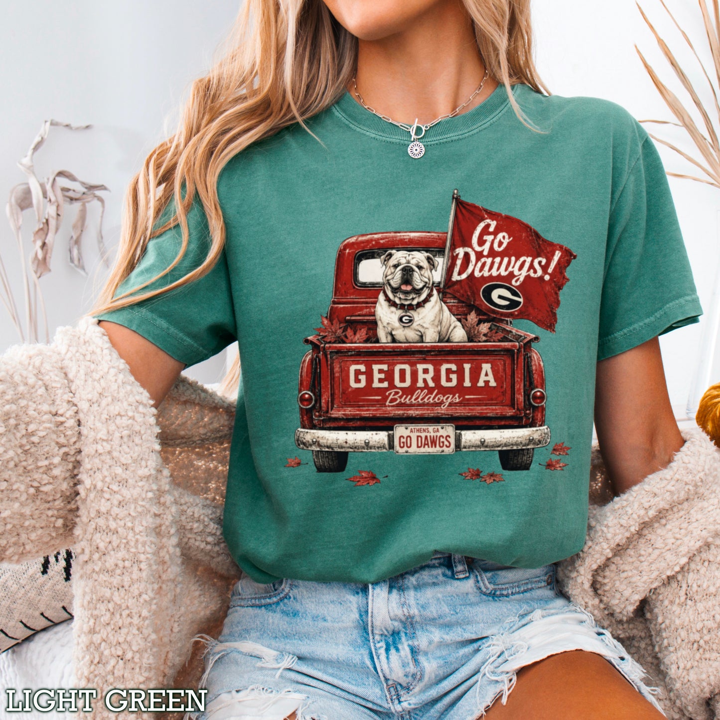 Red & Black Pickup Truck Comfort Color Graphic Tee