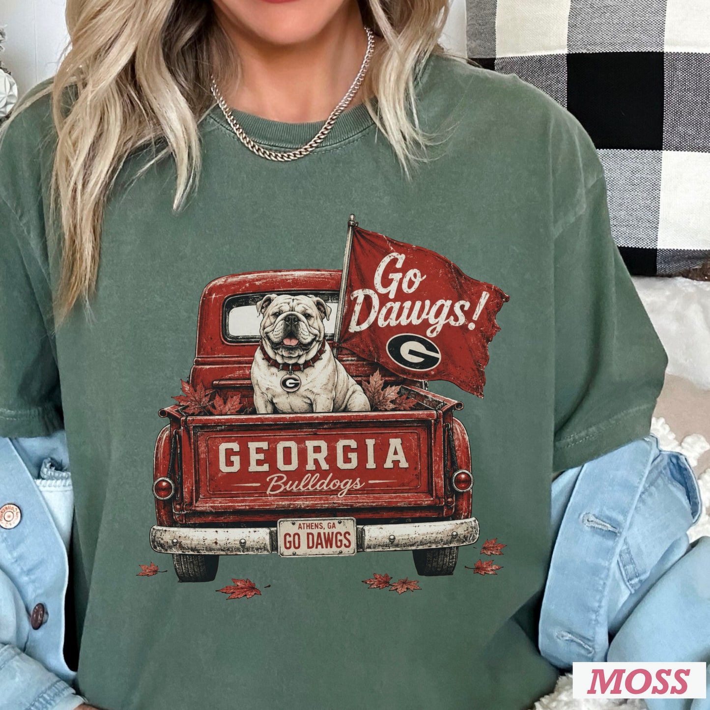 Red & Black Pickup Truck Comfort Color Graphic Tee