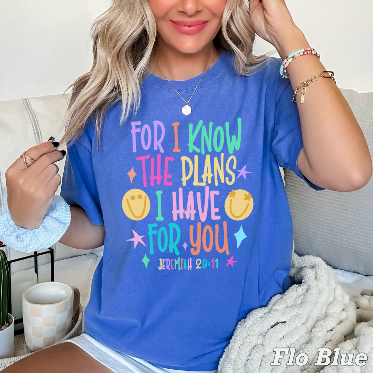 For I Know The Plans I Have For You Comfort Color Graphic Tee