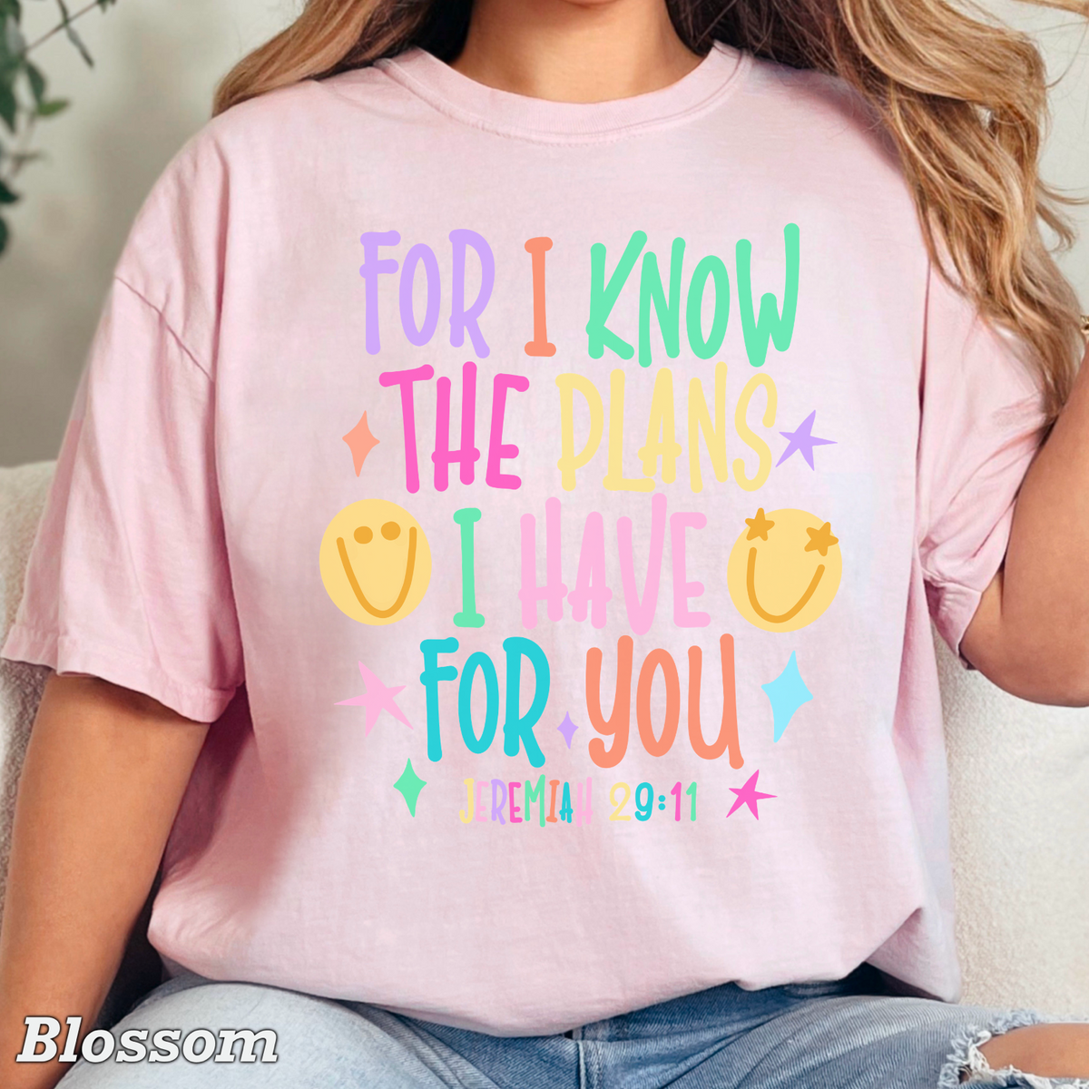 For I Know The Plans I Have For You Comfort Color Graphic Tee