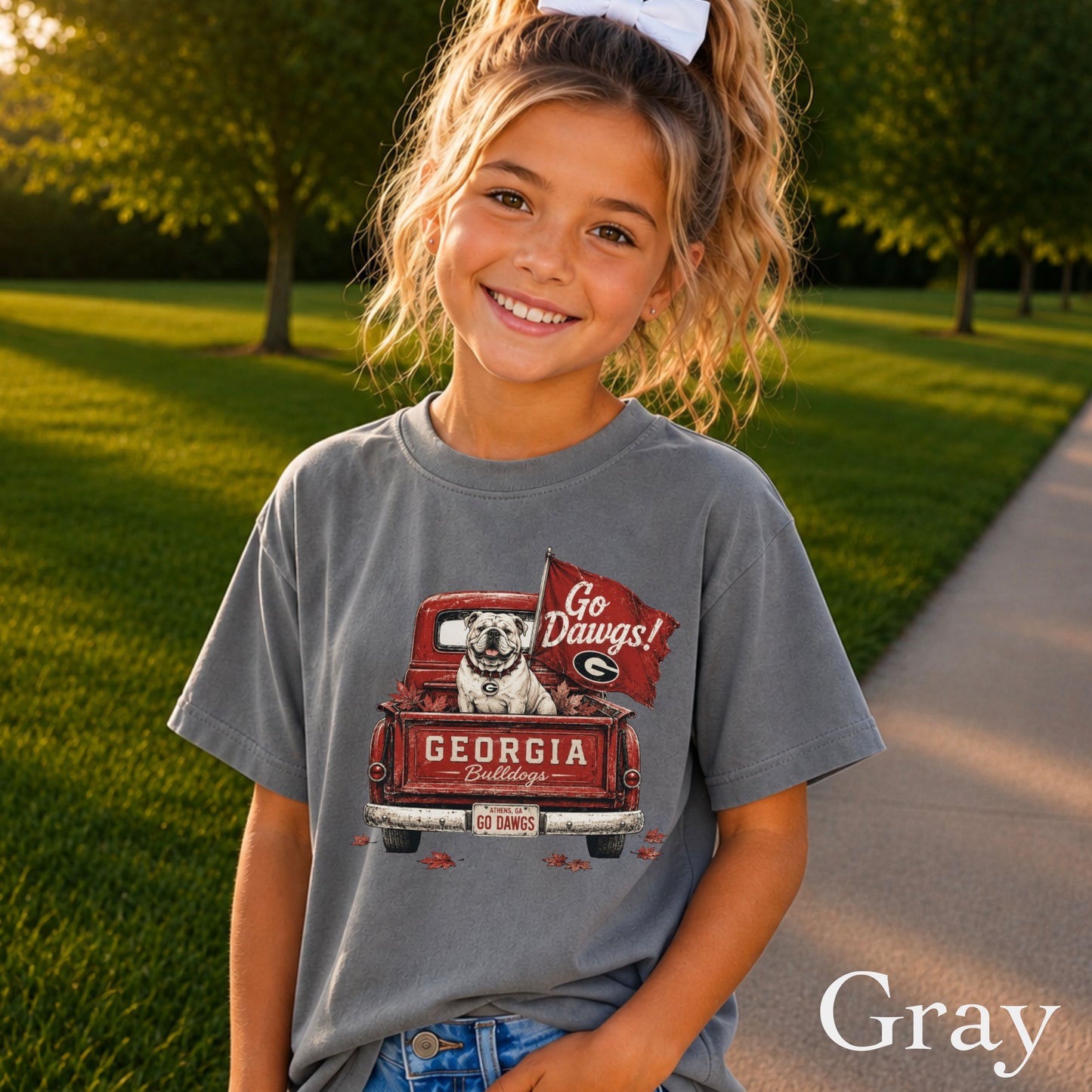 Red & Black Pickup Truck Youth Comfort Color T-Shirt