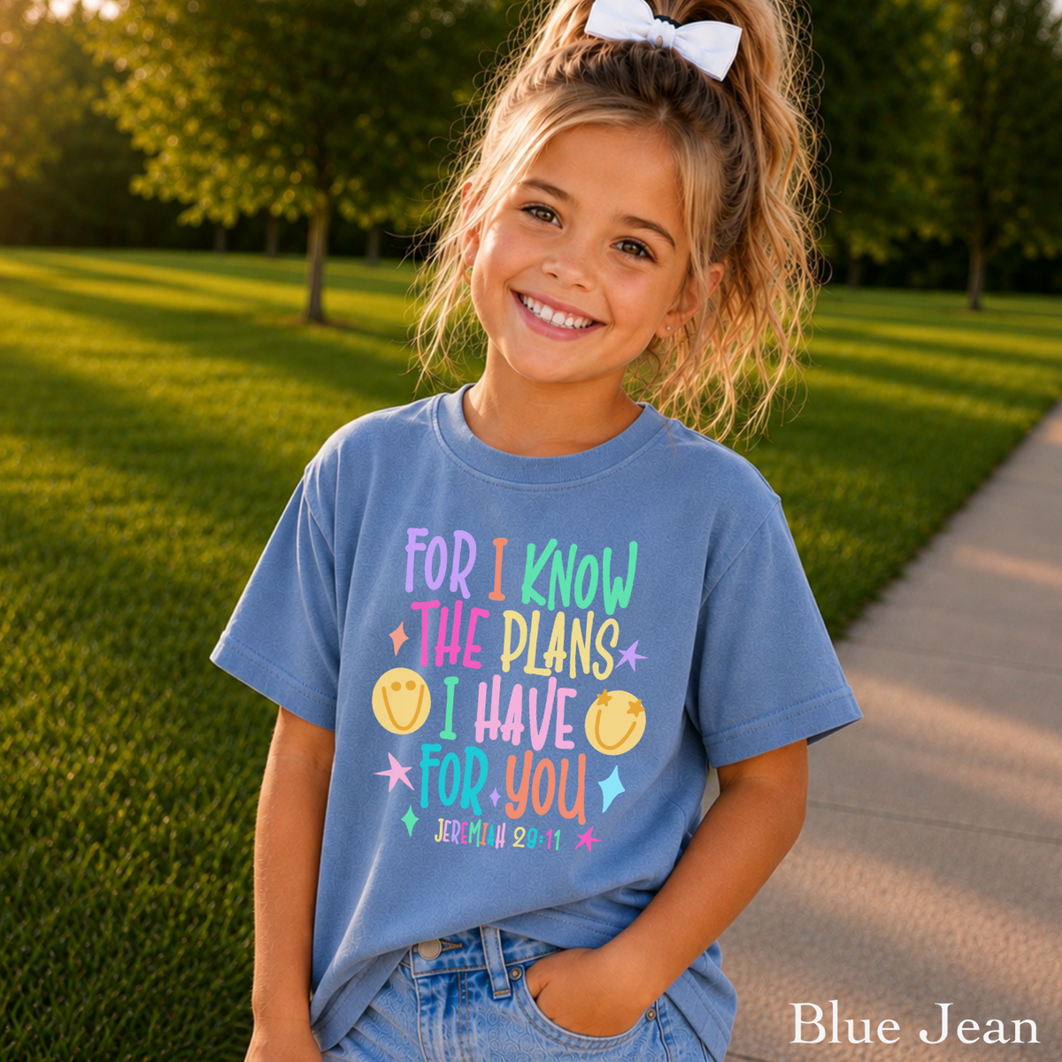 For I Know The Plans I Have For You Youth Comfort Color T-Shirt