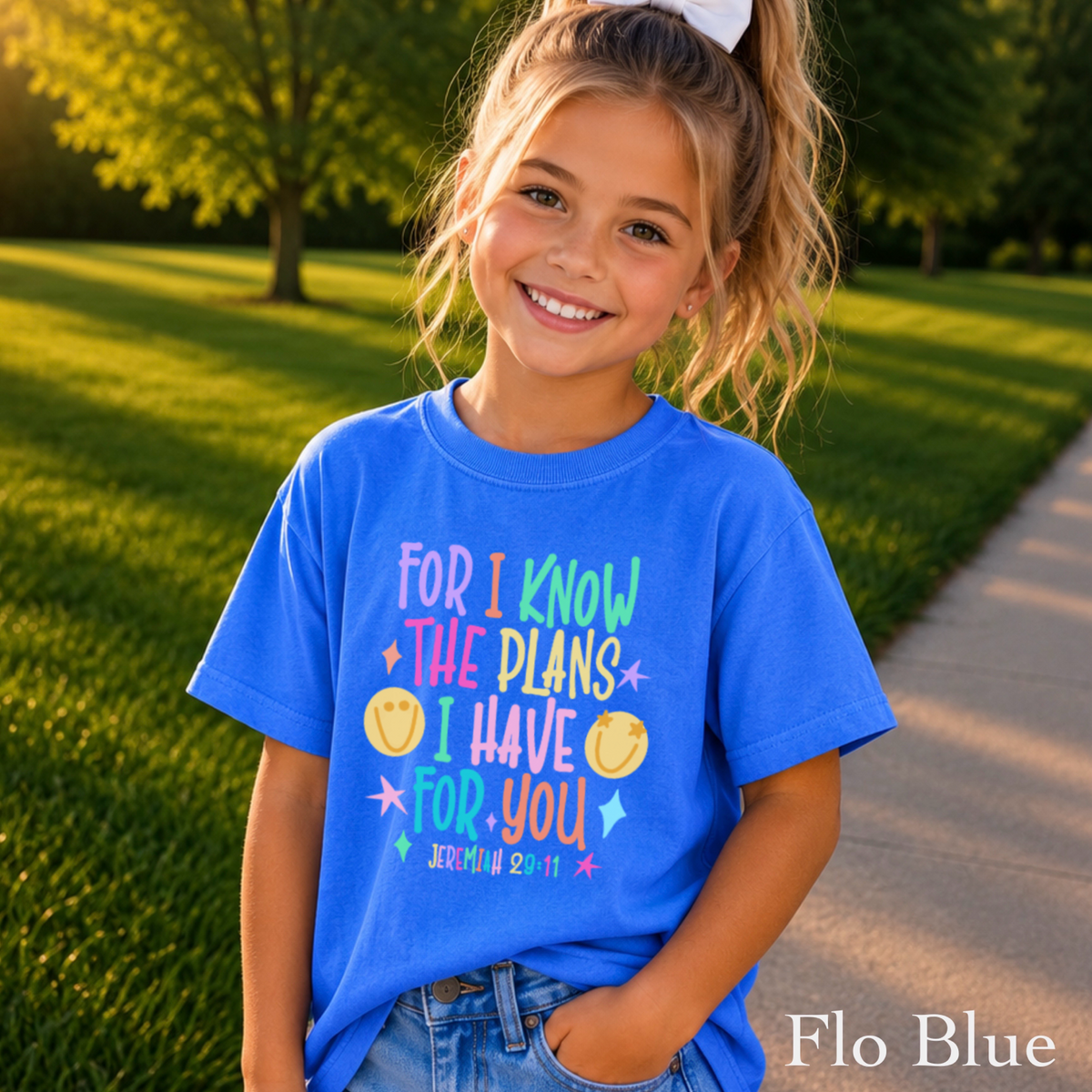 For I Know The Plans I Have For You Youth Comfort Color T-Shirt