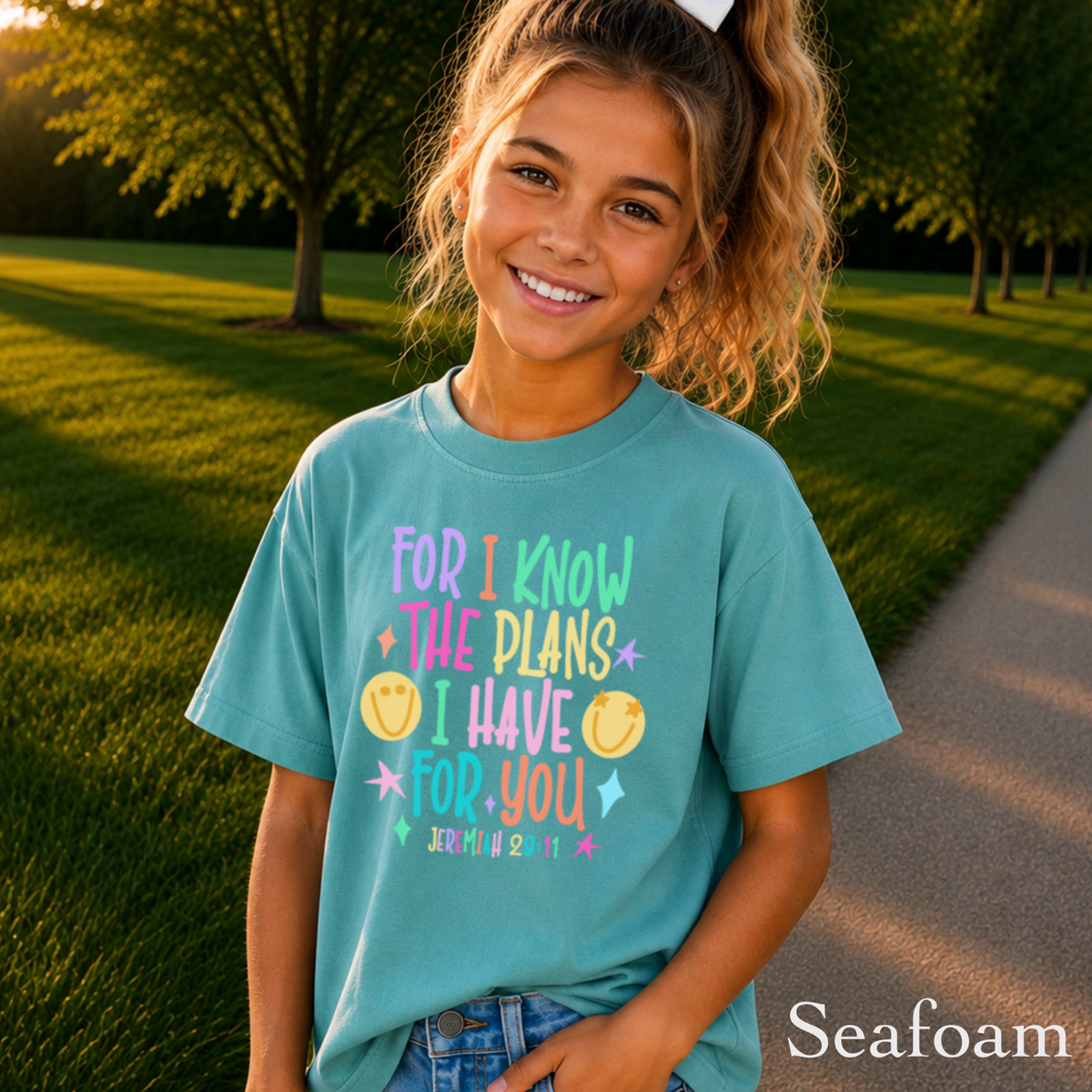 For I Know The Plans I Have For You Youth Comfort Color T-Shirt