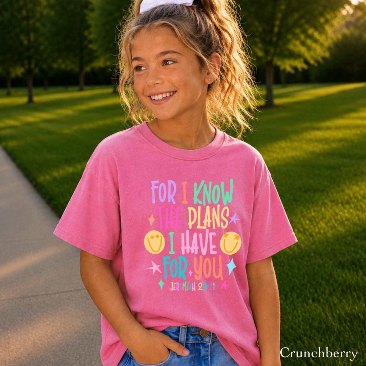 For I Know The Plans I Have For You Youth Comfort Color T-Shirt
