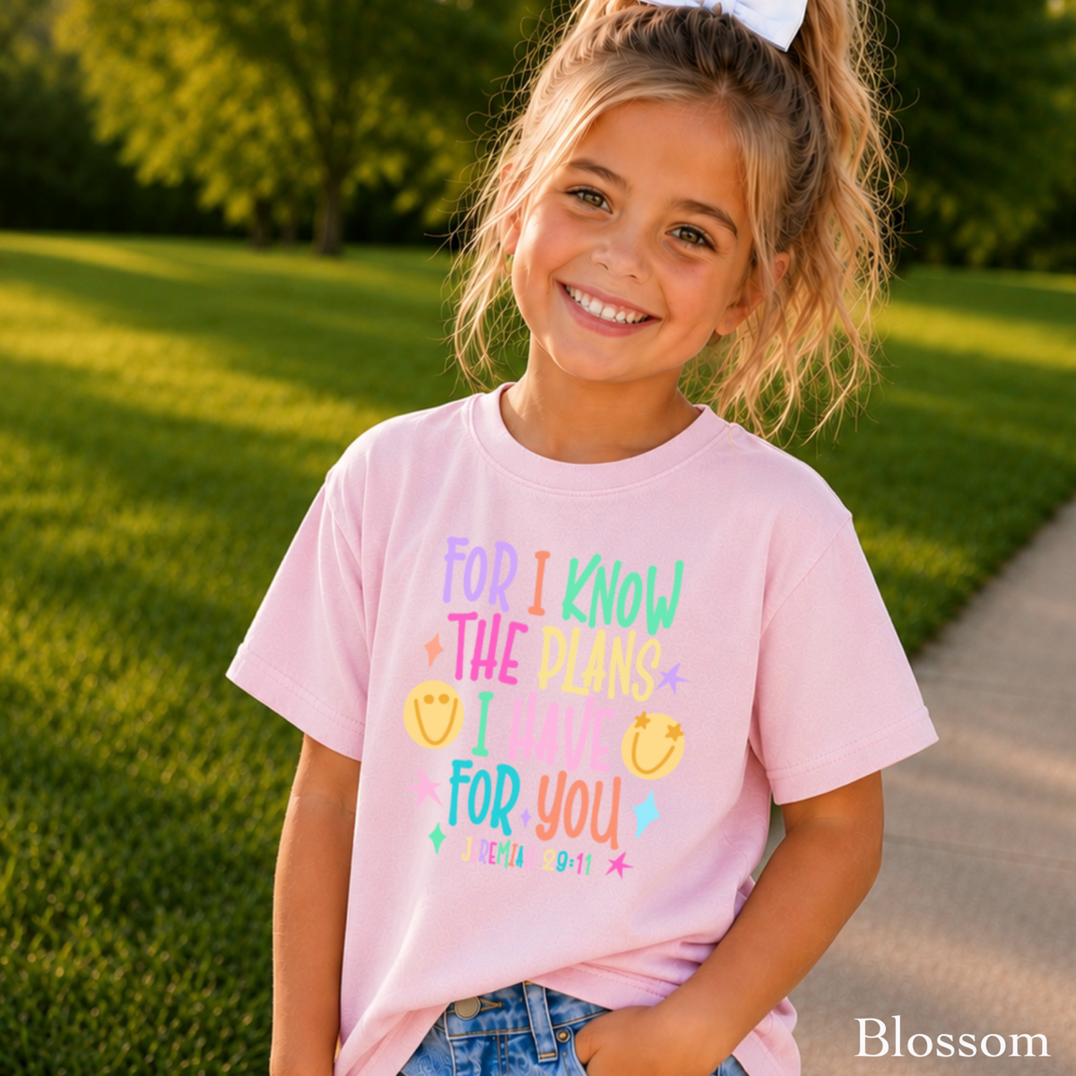 For I Know The Plans I Have For You Youth Comfort Color T-Shirt